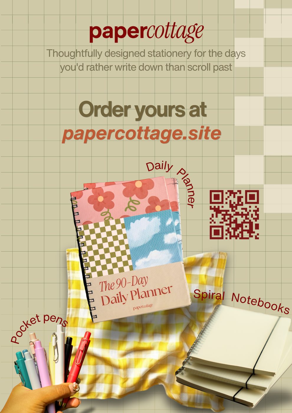 Paper Cottage pop-up poster