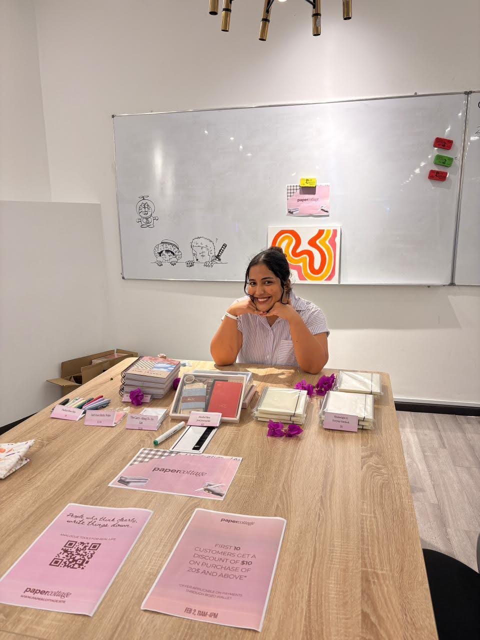 The Paper Cottage pop-up stall