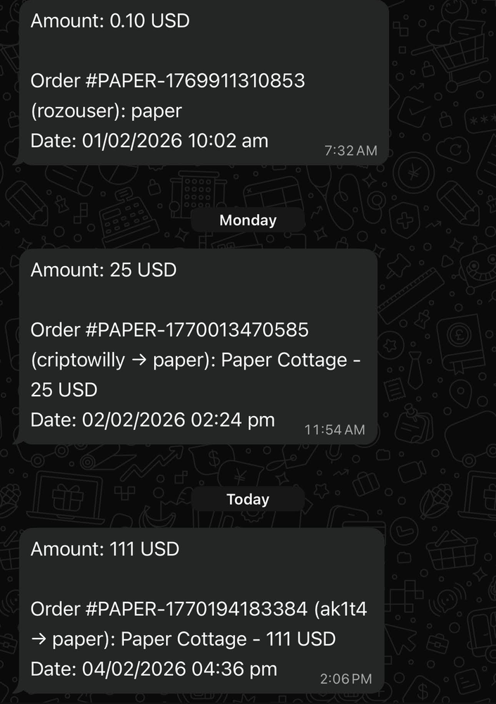 Incoming online orders
