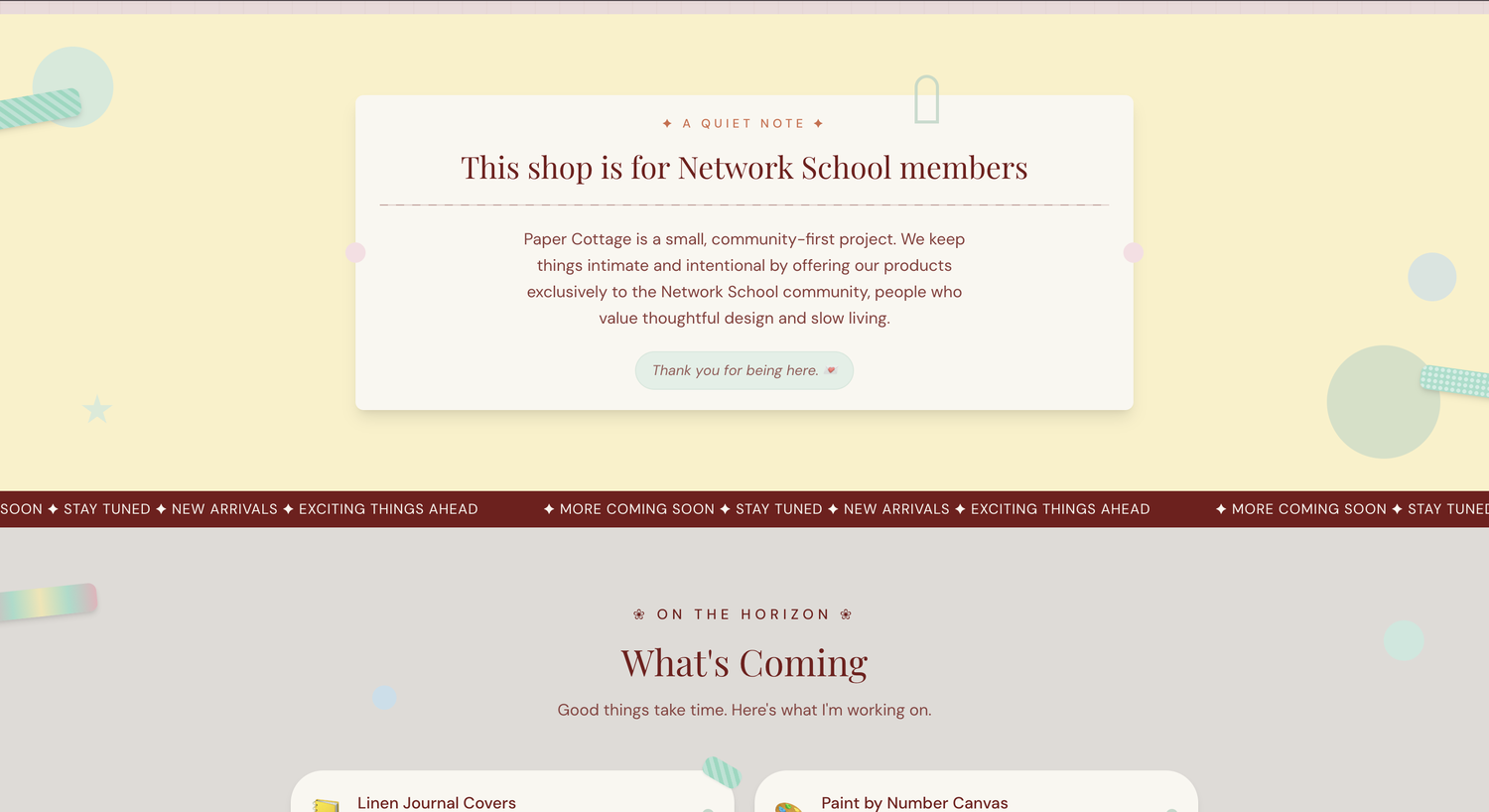 papercottage.site, what's coming